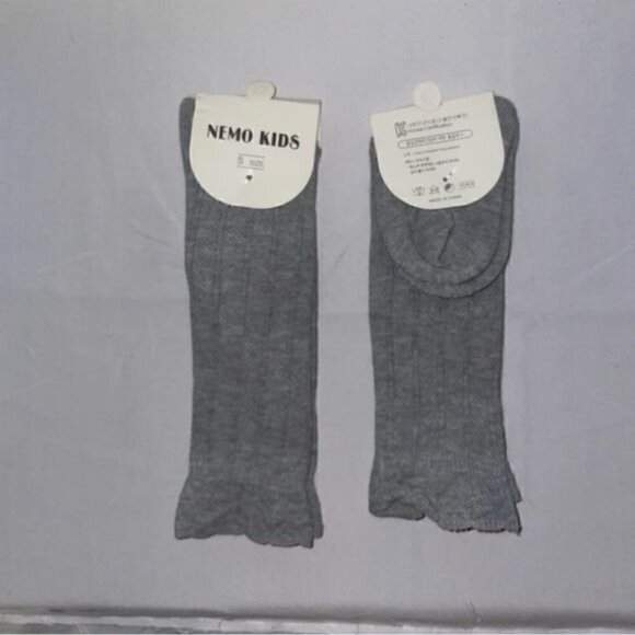 Nemo Kids Socks New born Knee High Boot Ribbed Knit Solid Socks Uniform Pull on - Picture 2 of 5